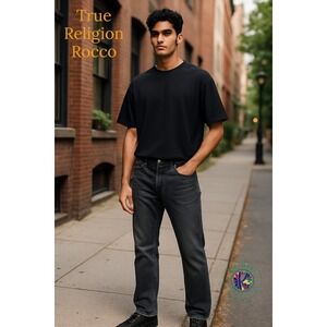 True Religion Rocco‎ Relaxed Skinny Jeans Flap Pockets Size 36 Style 106701